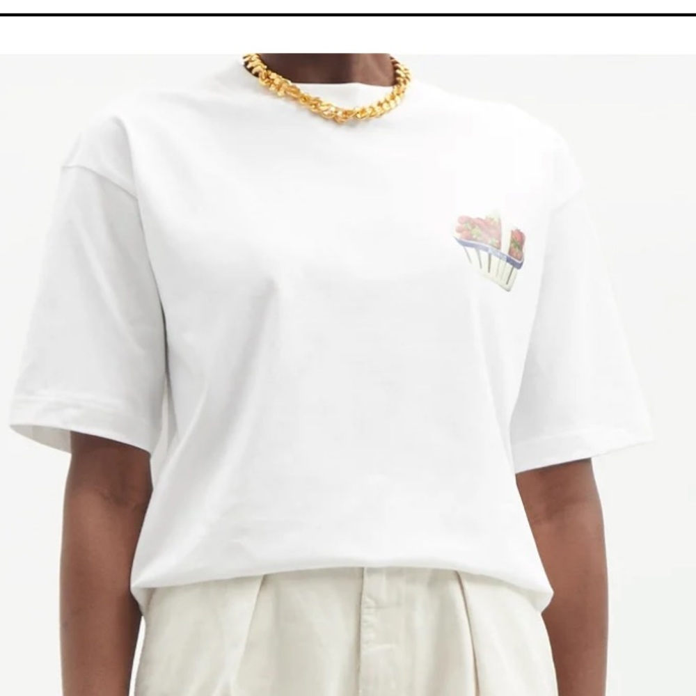 Jacquemus Le T-shirt le fraises Strawberry Graphic Tee Medium